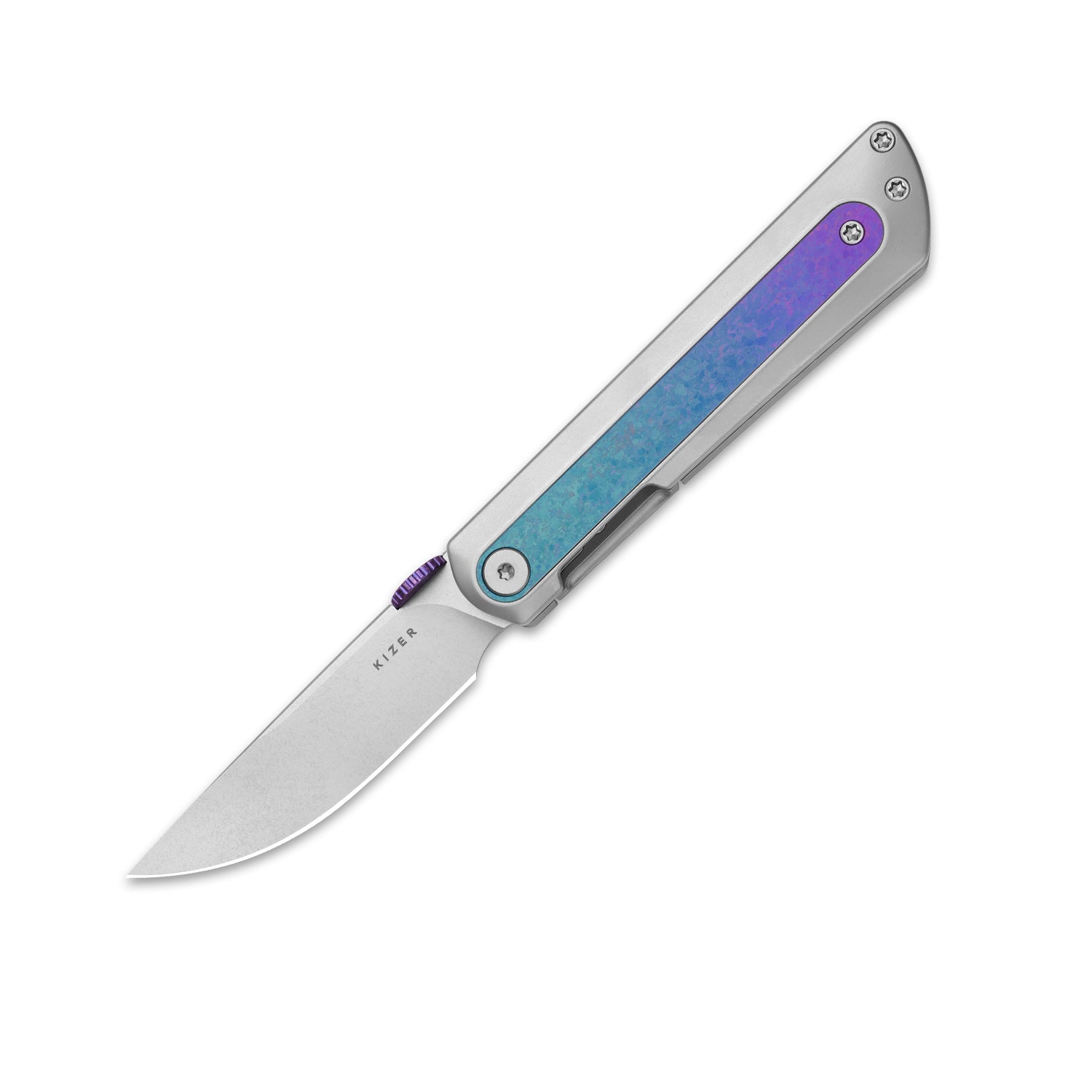 Quoll | S45VN | Titanium & Crystallized Titanium | Stonewashed | Ki3733A2