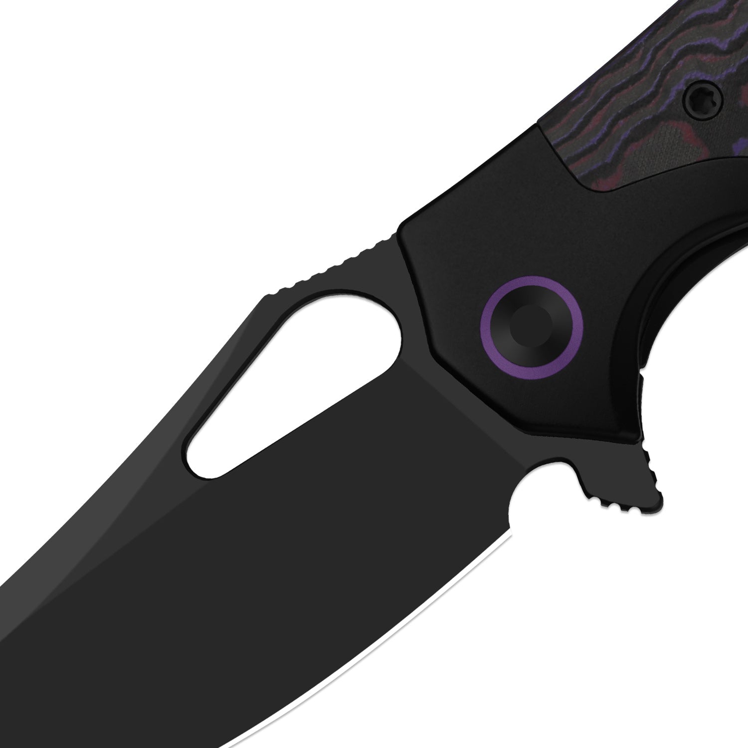 Cyclone | Frame Lock | Titanium & Fatcarbon Purple Haze | S35VN+Matte