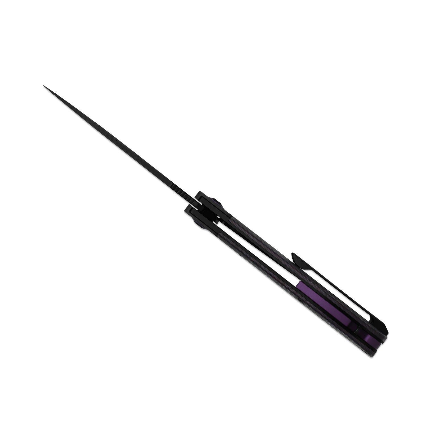 Cyclone | Frame Lock | Titanium & Fatcarbon Purple Haze | S35VN+Matte