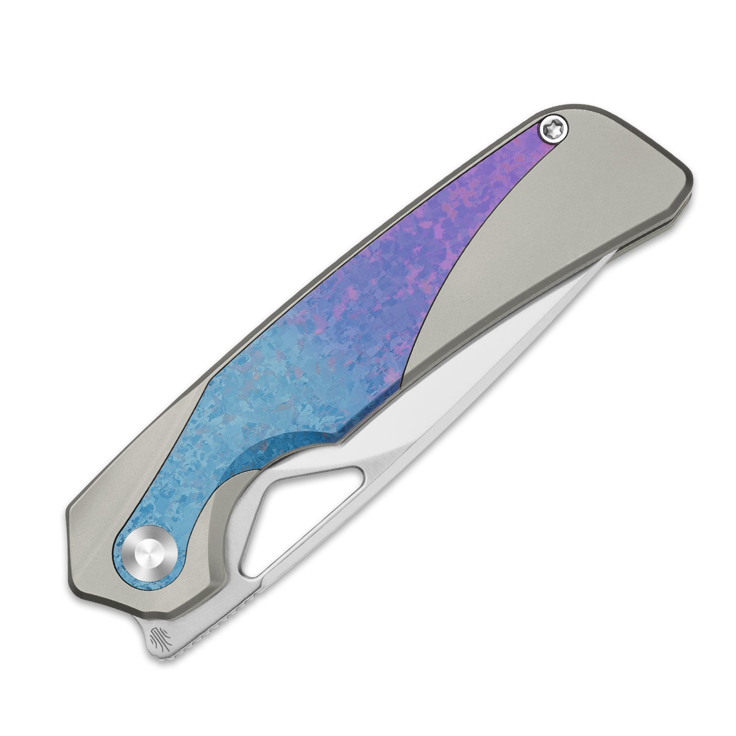 Topsail | S45VN | Titanium & Crystallized Titanium | Front Flipper | Ki3735A1