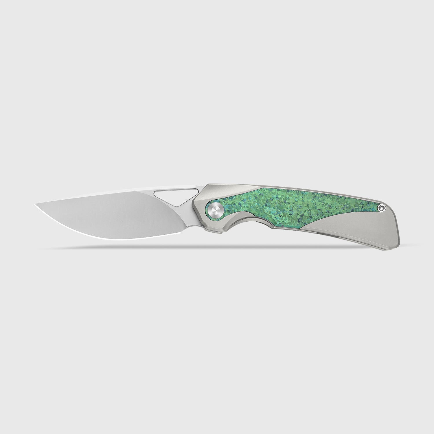 Topsail 3.1 inch M390 Titanium & Crystallized Titanium Ki3735A4-Kizer