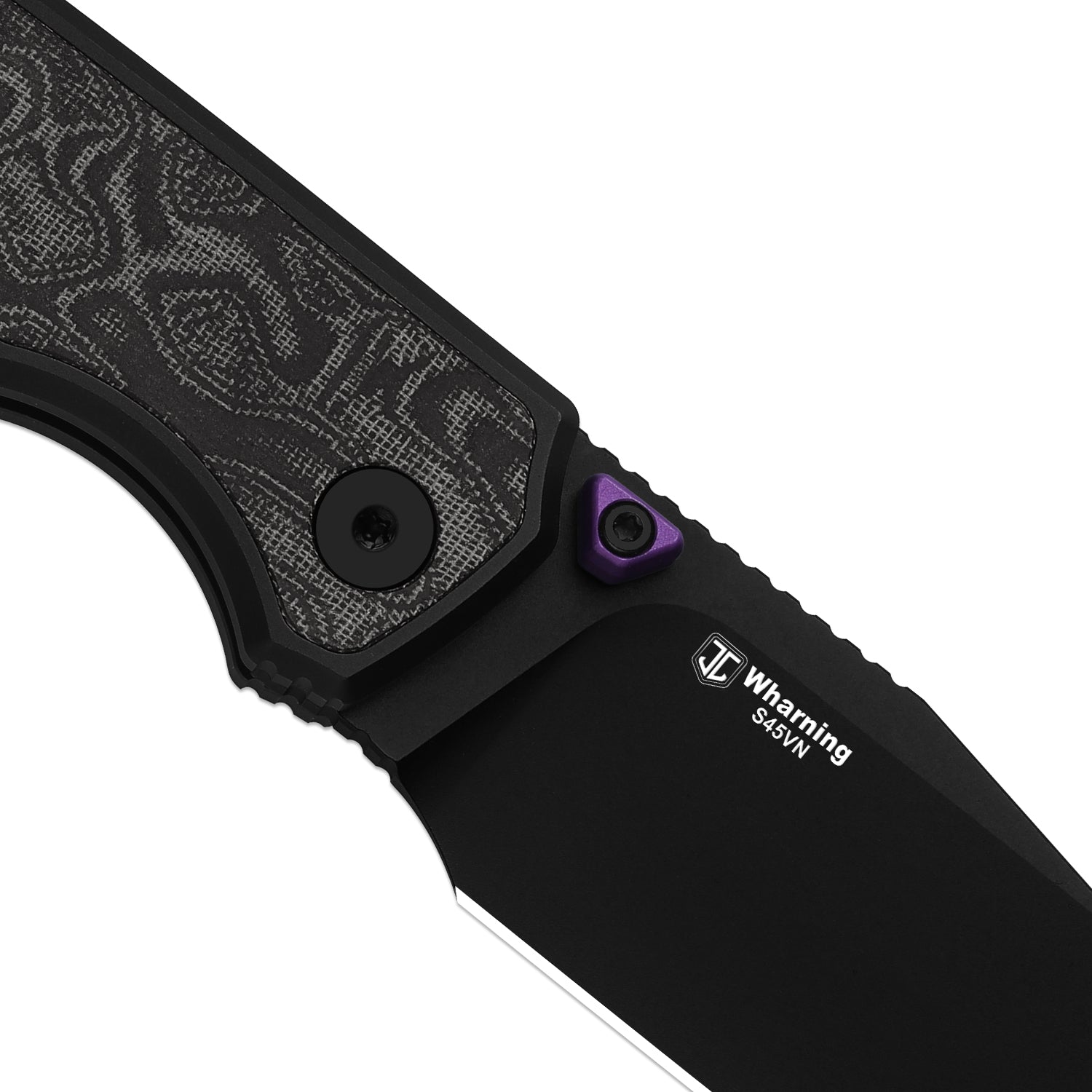 Wharning | Kizer Button Liner Lock™ | WHARNCLIFF | S45VN | KizerB™ 3738A2