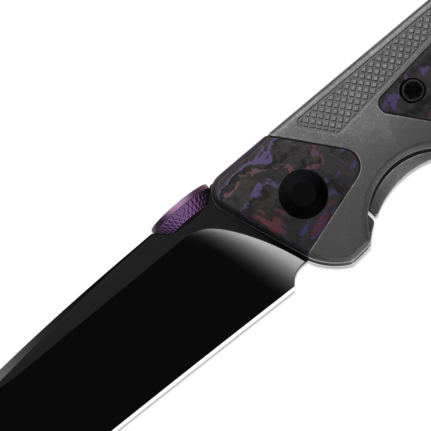 Sable Chief | K390 | Polished DLC Ultra | Titanium & FatCarbon Purple