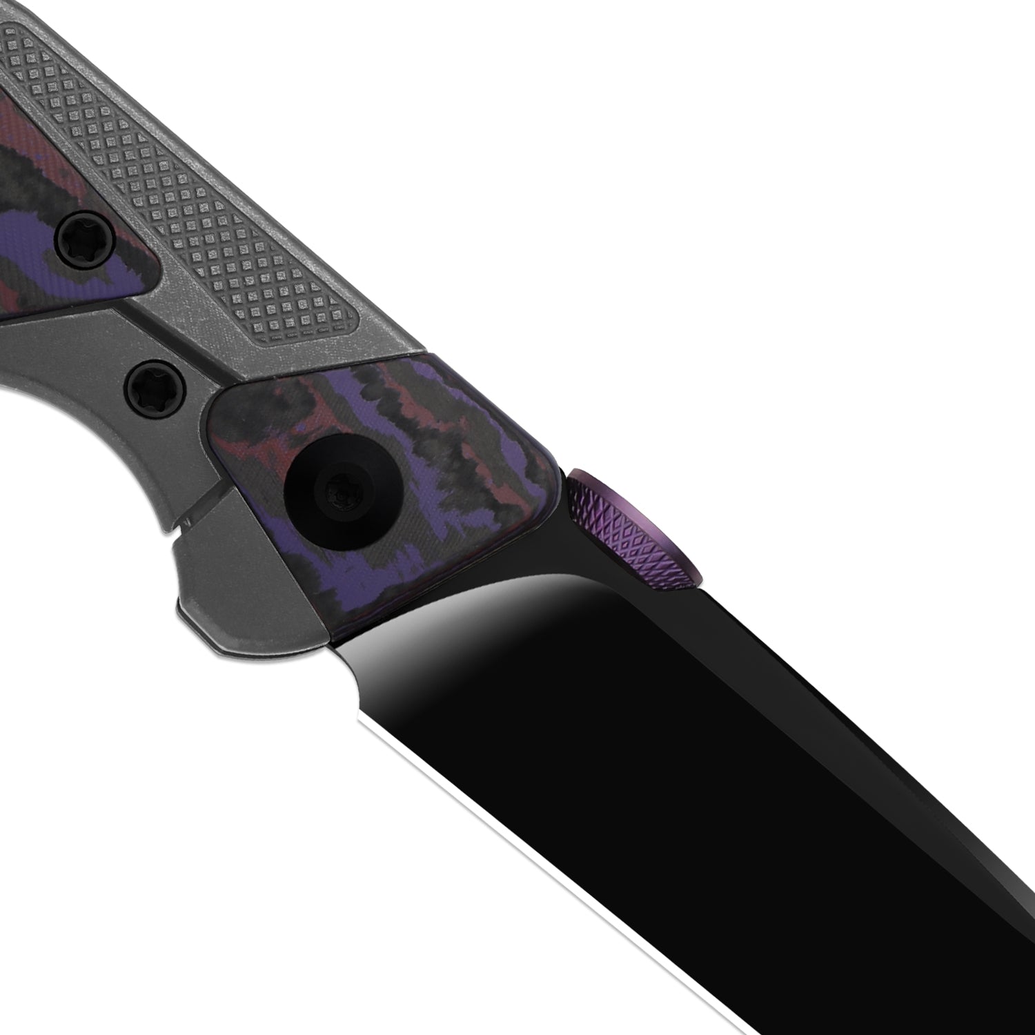 Sable Chief | K390 | Polished DLC Ultra | Titanium & FatCarbon Purple