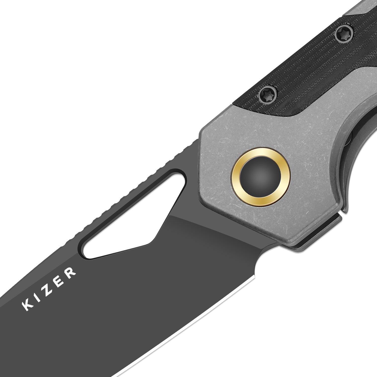 Serpentine Elmax Titanium & Micarta Matte DLC Ultra - Kizer