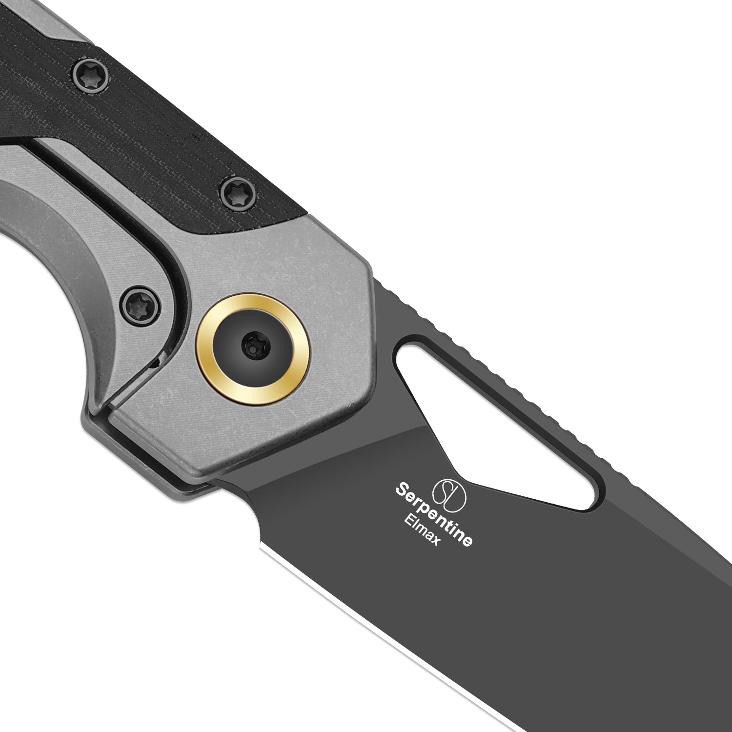 Serpentine Elmax Titanium & Micarta Matte DLC Ultra - Kizer