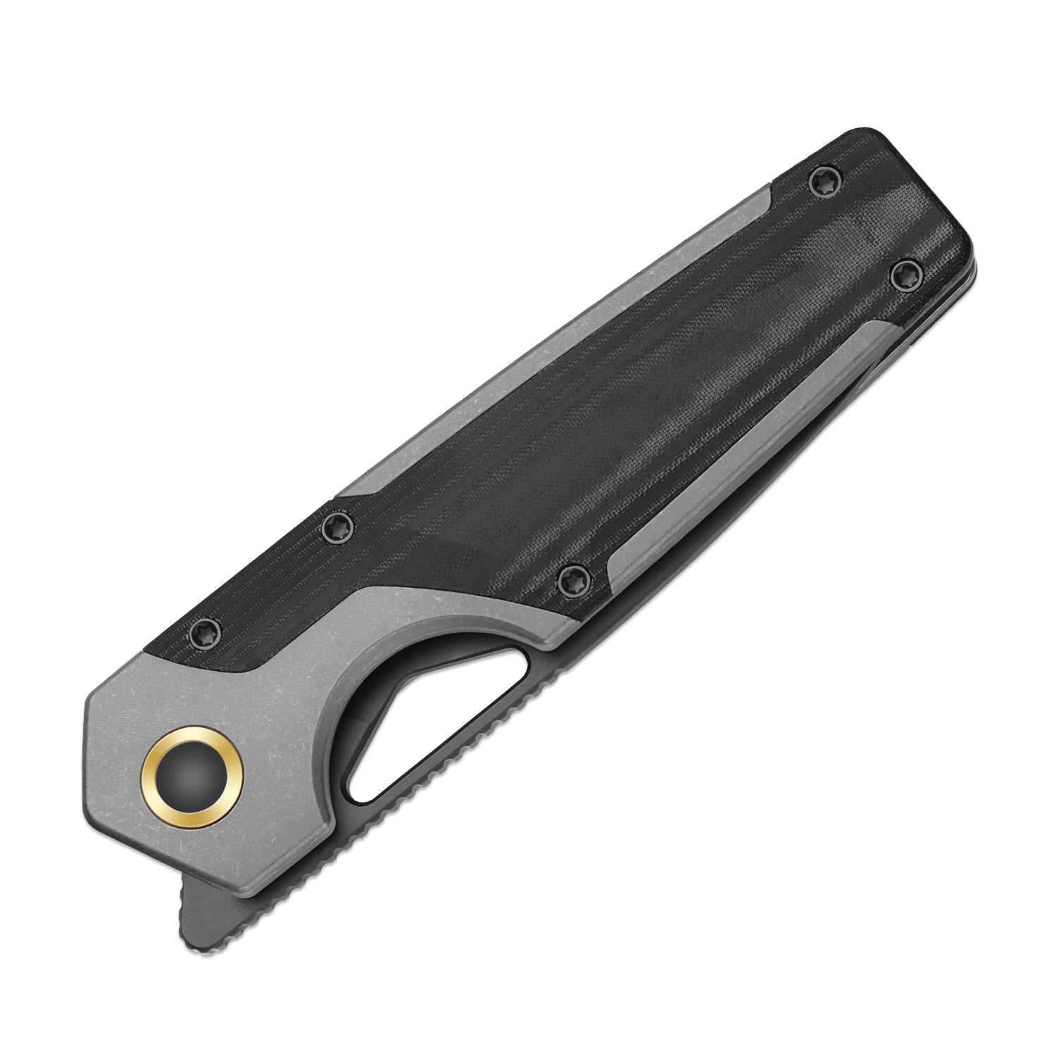 Serpentine Elmax Titanium & Micarta Matte DLC Ultra - Kizer