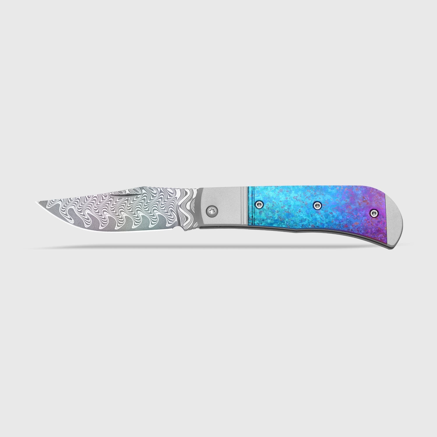 Trestle | Damascus | Aluminum & Crystallized Titanium | KizerB™ 3761A4 | Limited