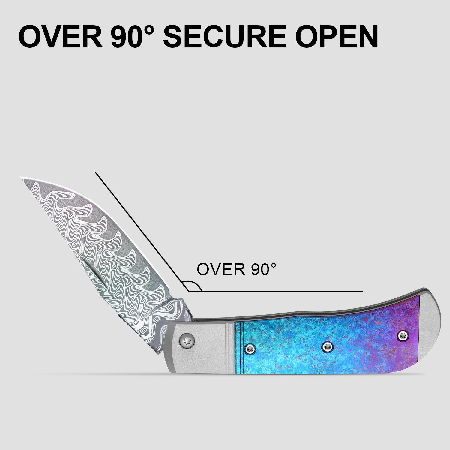 Trestle | Damascus | Aluminum & Crystallized Titanium | Ki3761A4 | Limited