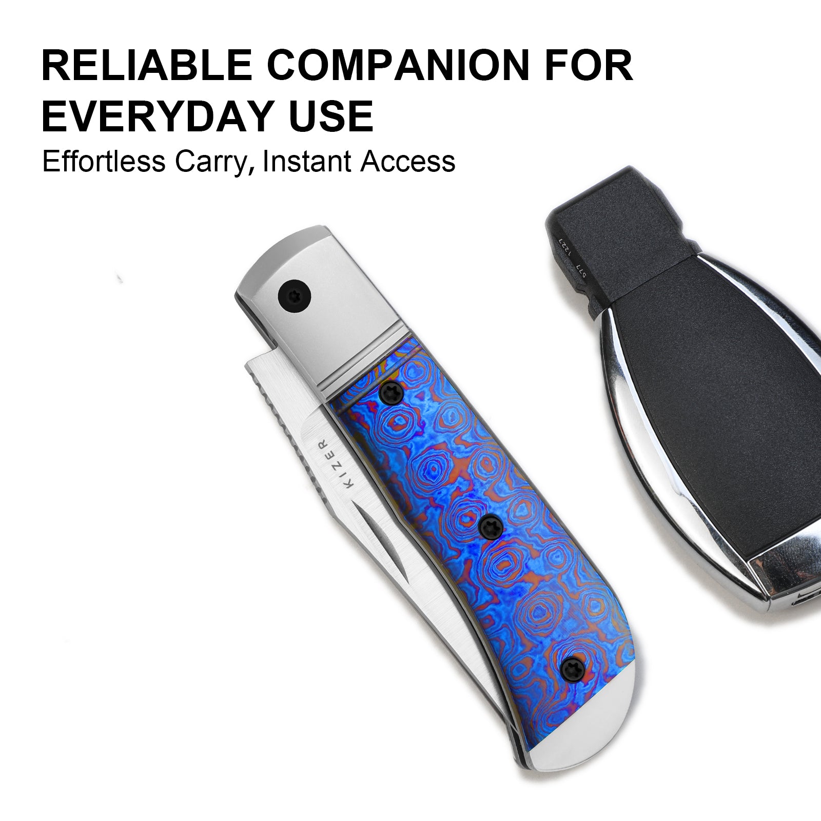 Trestle | S45VN | Titanium & Timascus | Ki3761A5 | Limited