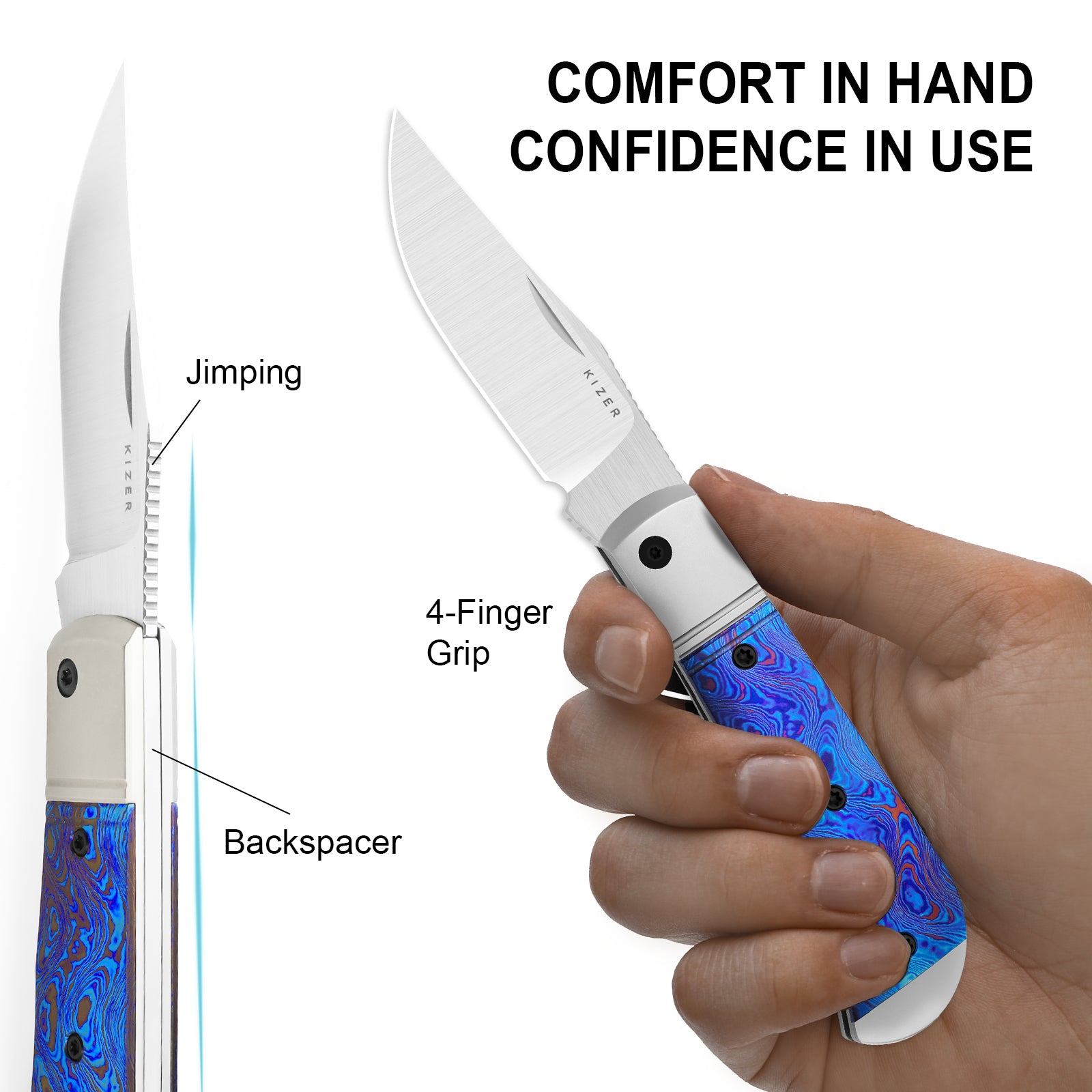 Trestle | M390 | Titanium & Timascus | Ki3761A6 | Limited