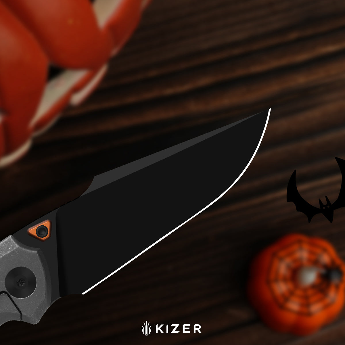 Halloween | Feweed XL | CPM Rex45 | Titanium & GID G10 Handle | KizerB™ 4694HW1 | Halloween Special Edition