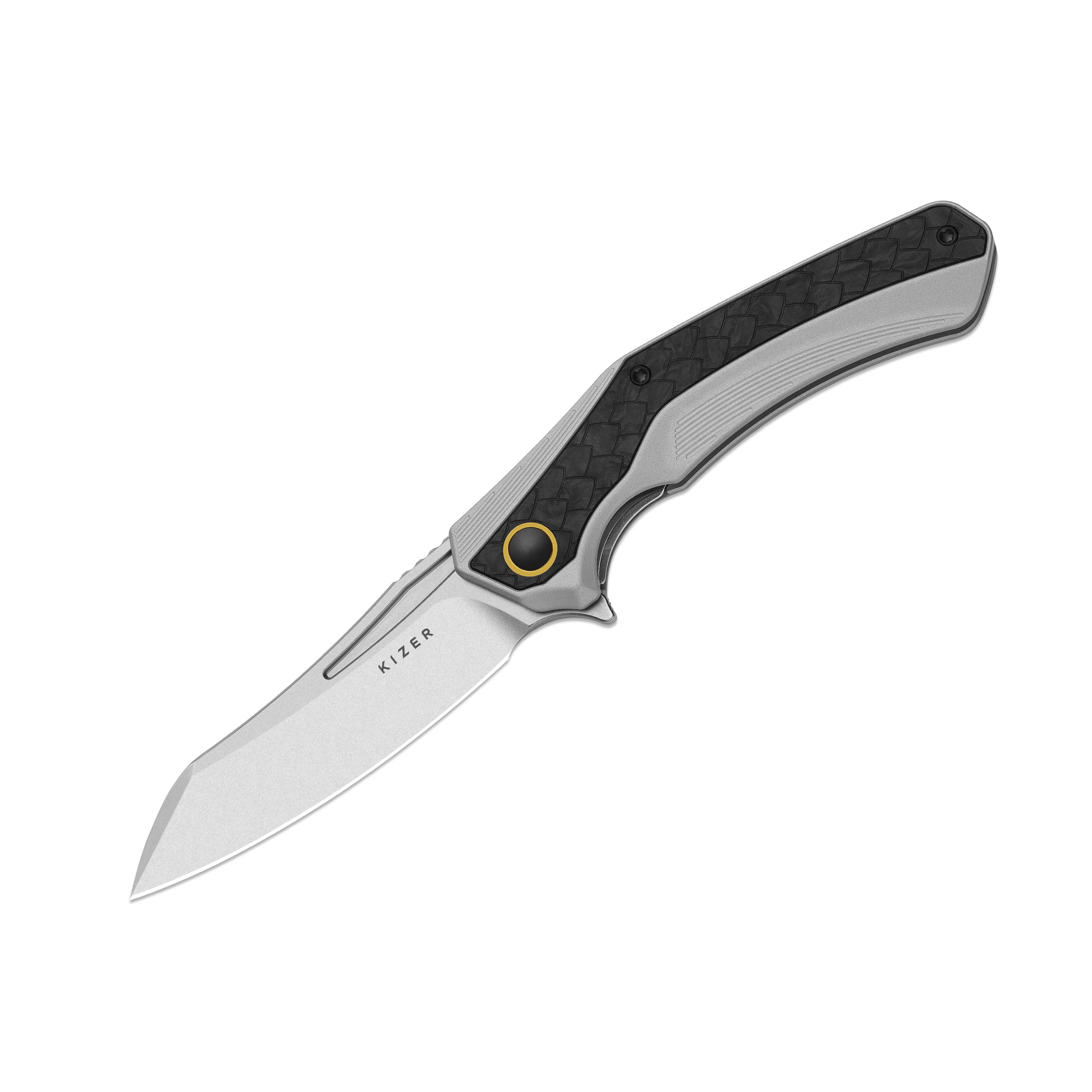Draca | Flipper | S45VN | GID | Aluminum & Carbon Fiber | KizerB™ 4751A1