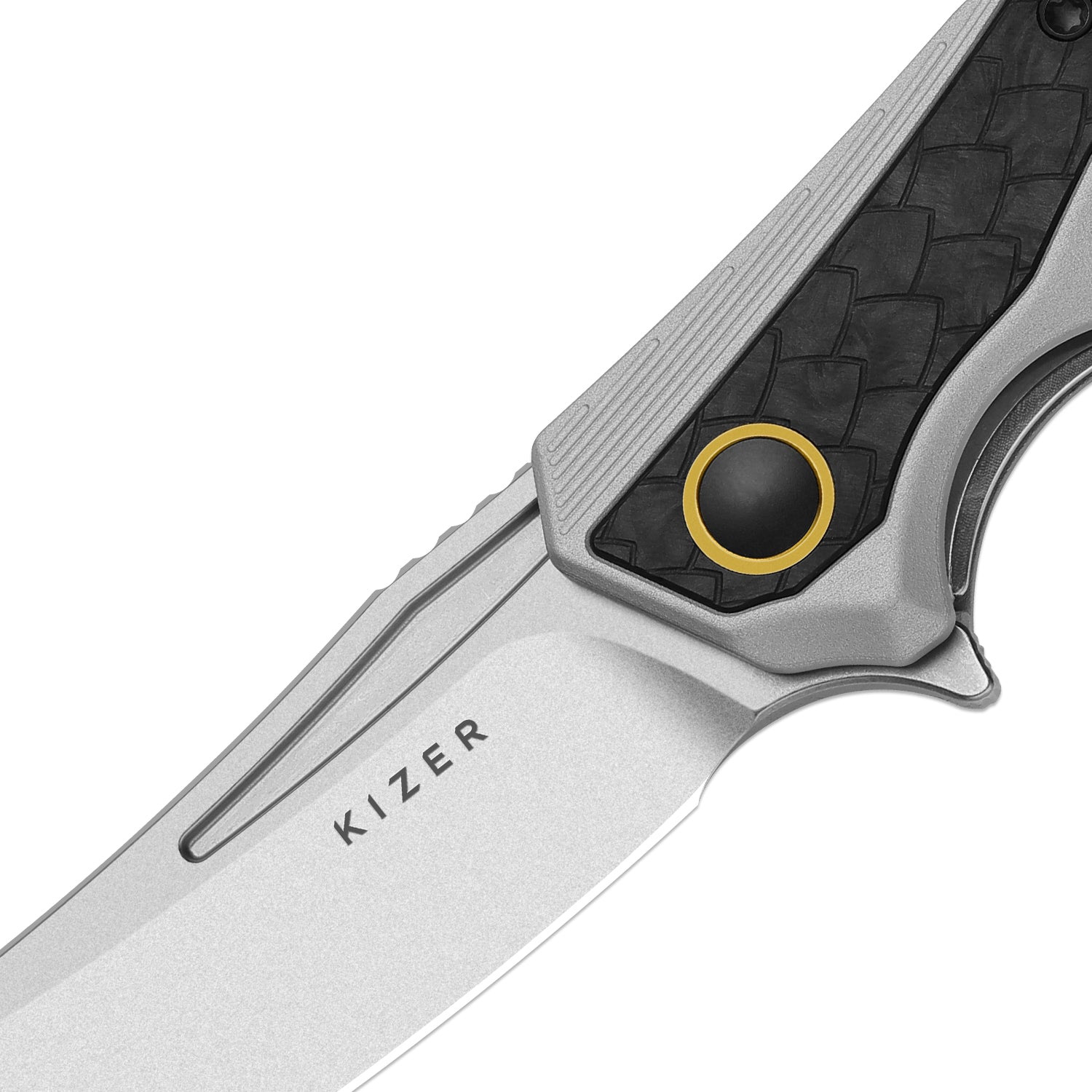 Draca | Flipper | S45VN | GID | Aluminum & Carbon Fiber | KizerB™ 4751A1