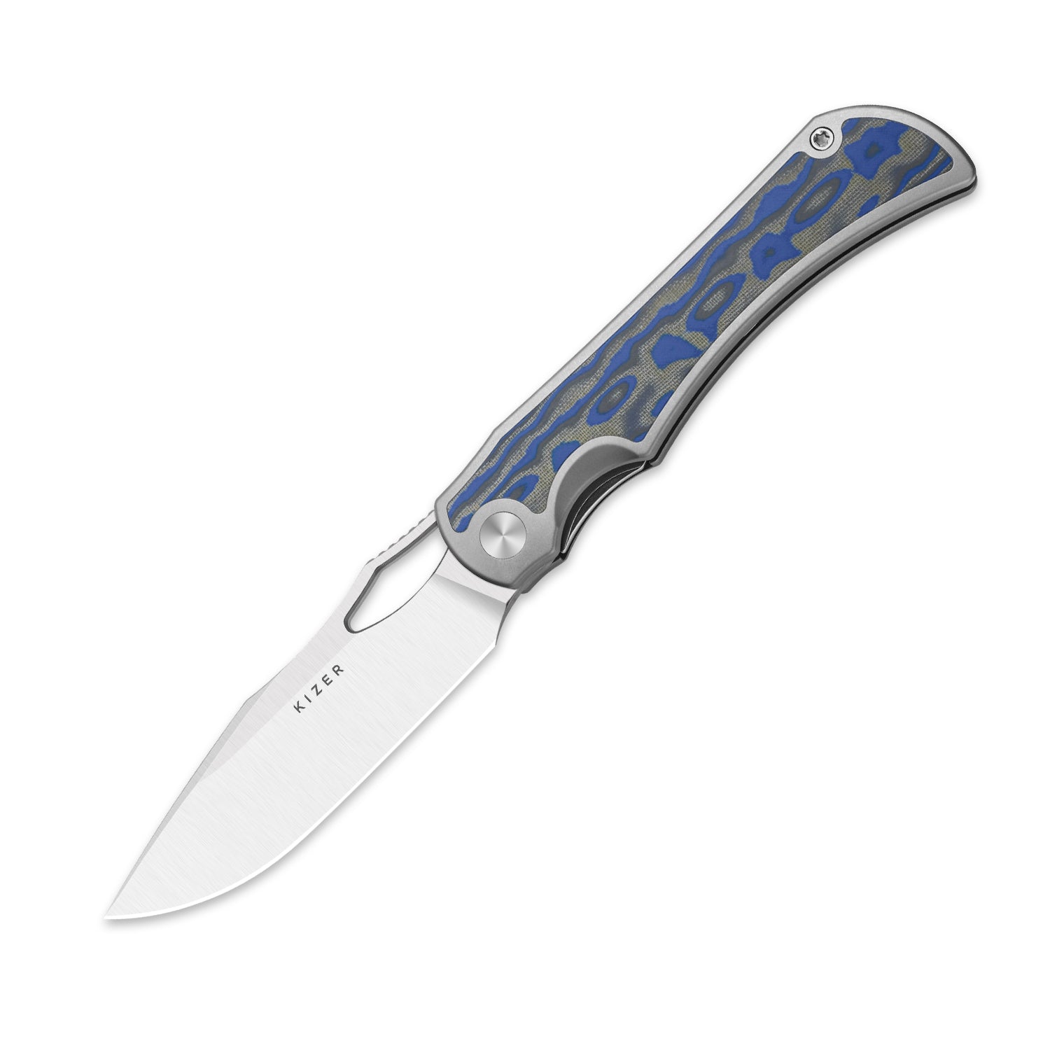 Allure S45VN Micarta With Vortex Pattern - Kizer