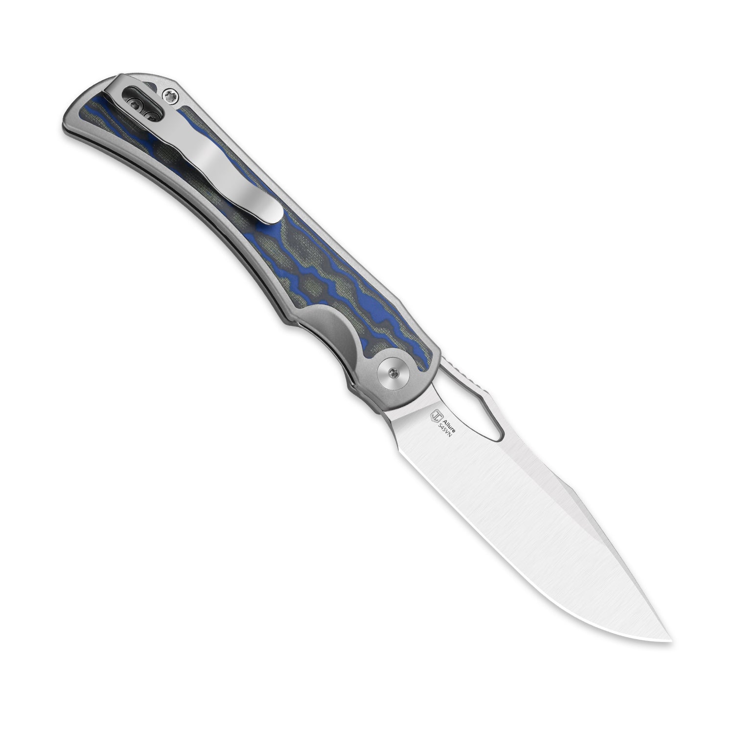 Allure S45VN Micarta With Vortex Pattern - Kizer
