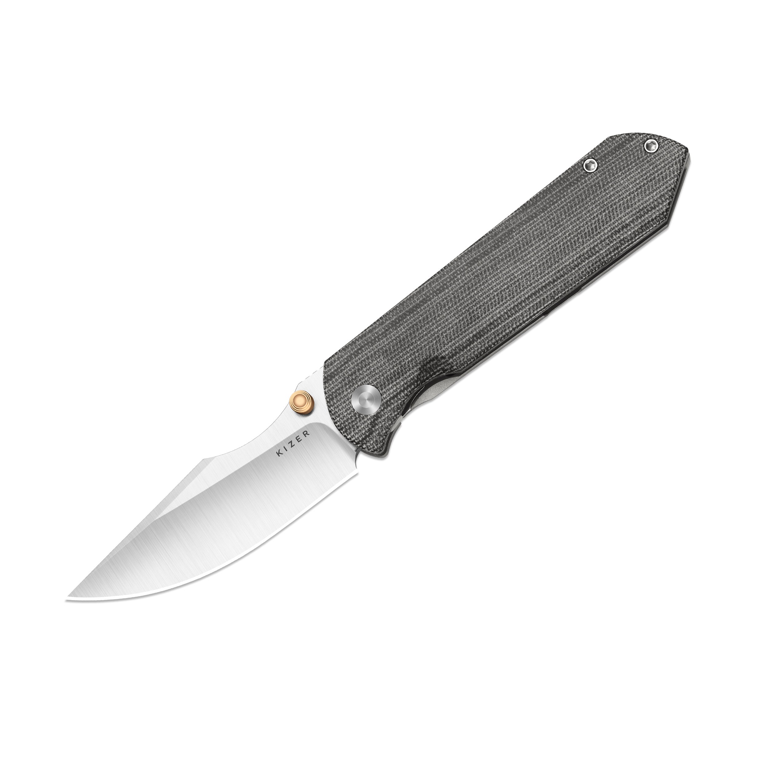 HARPOON FOLD | Elmax + Hollow Grind + Satin | Frame Lock | Titanium &