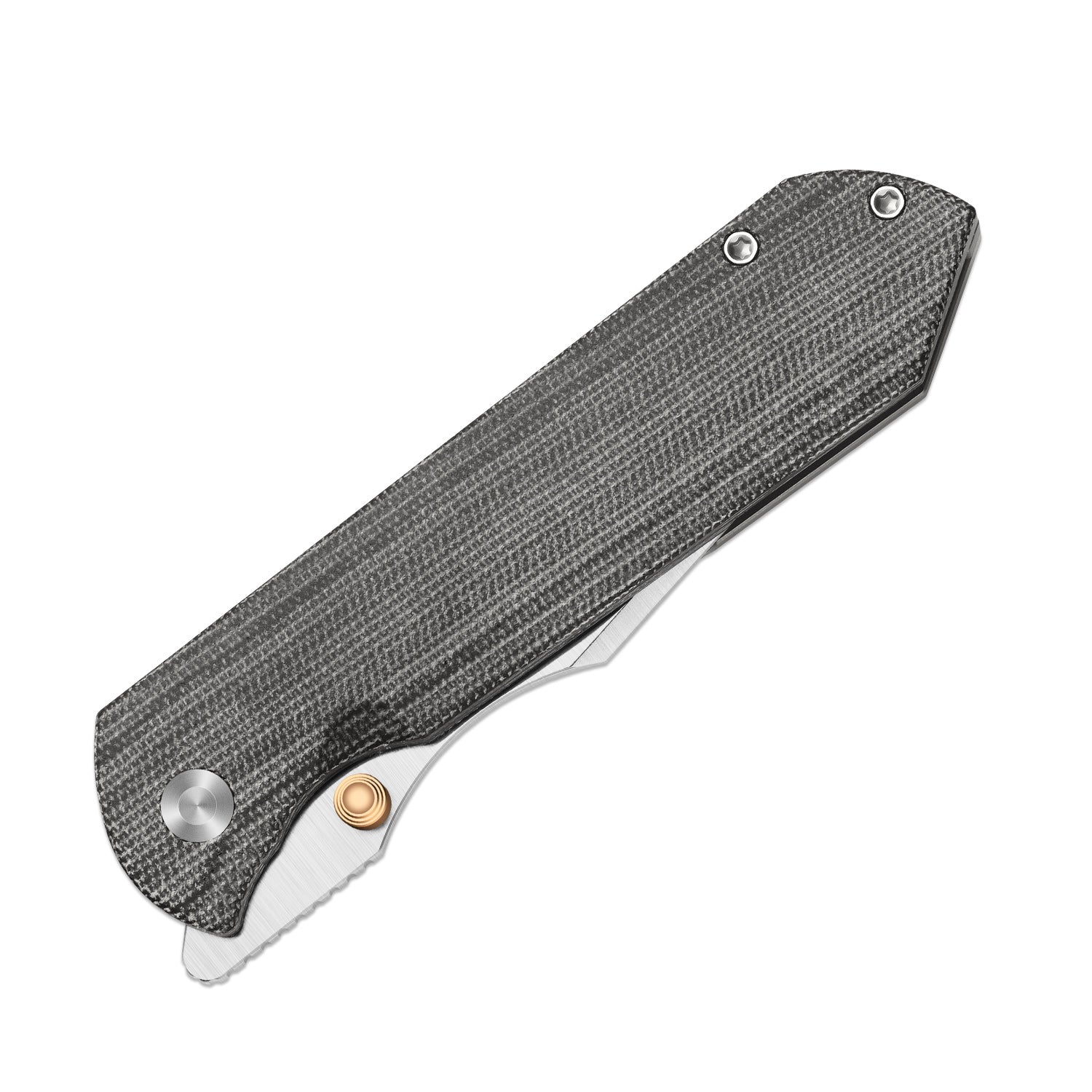 HARPOON FOLD | Elmax + Hollow Grind + Satin | Frame Lock | Titanium &