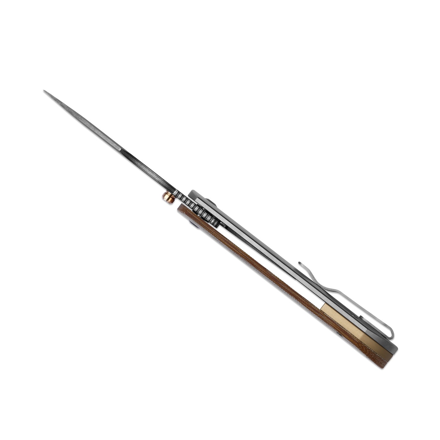 HARPOON FOLD | 3-Layer Composite Steel + Flat Grind | FRAME LOCK | Tit