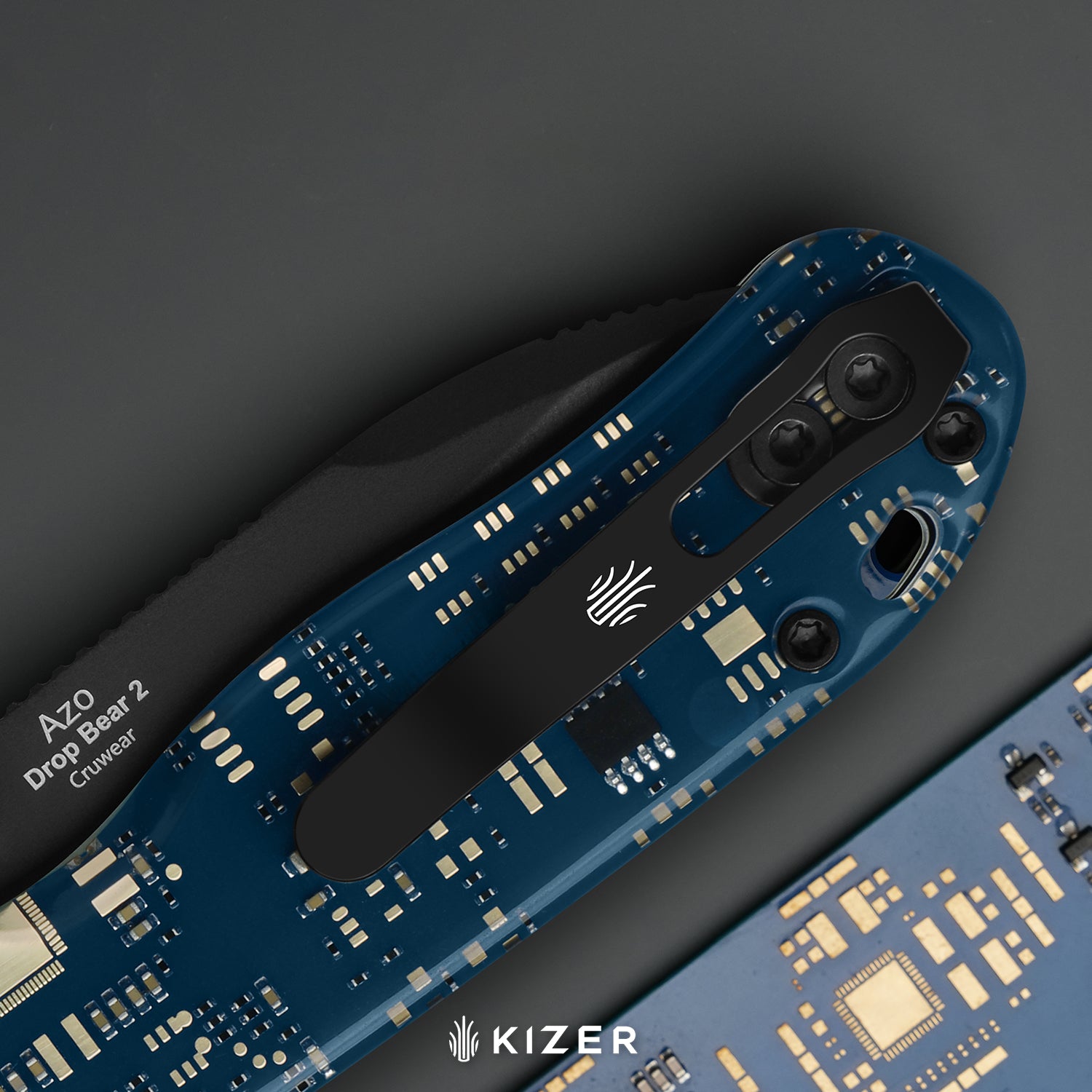 Begleiter PCB | Kizer Button Liner Lock™ | BD1N | Resin & PCB | Black PVD Coating | KizerV™ 3458.2BDA7