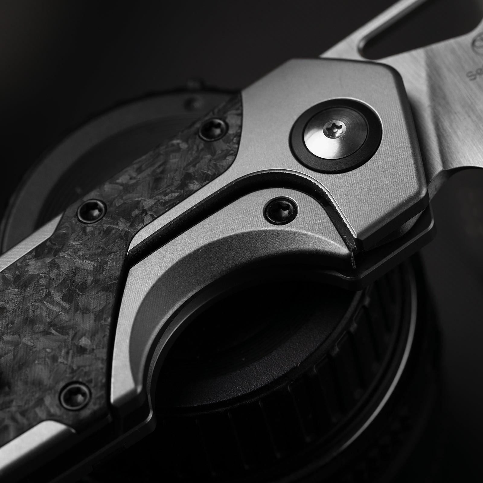 Serpentine M390 Titanium & Blue Richlite Satin - Kizer