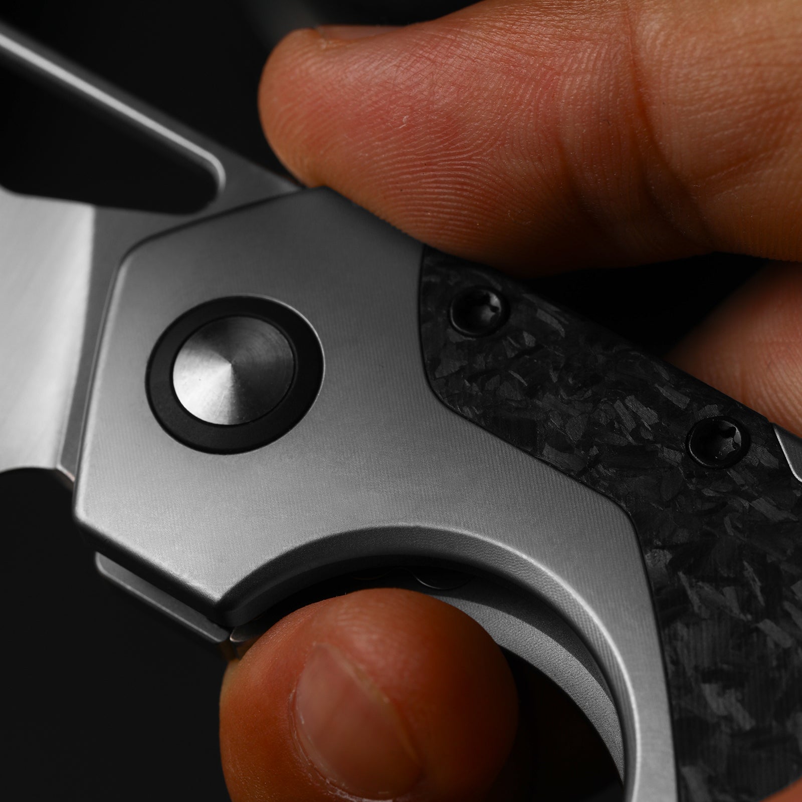 Serpentine Elmax Titanium & Micarta Matte DLC Ultra - Kizer