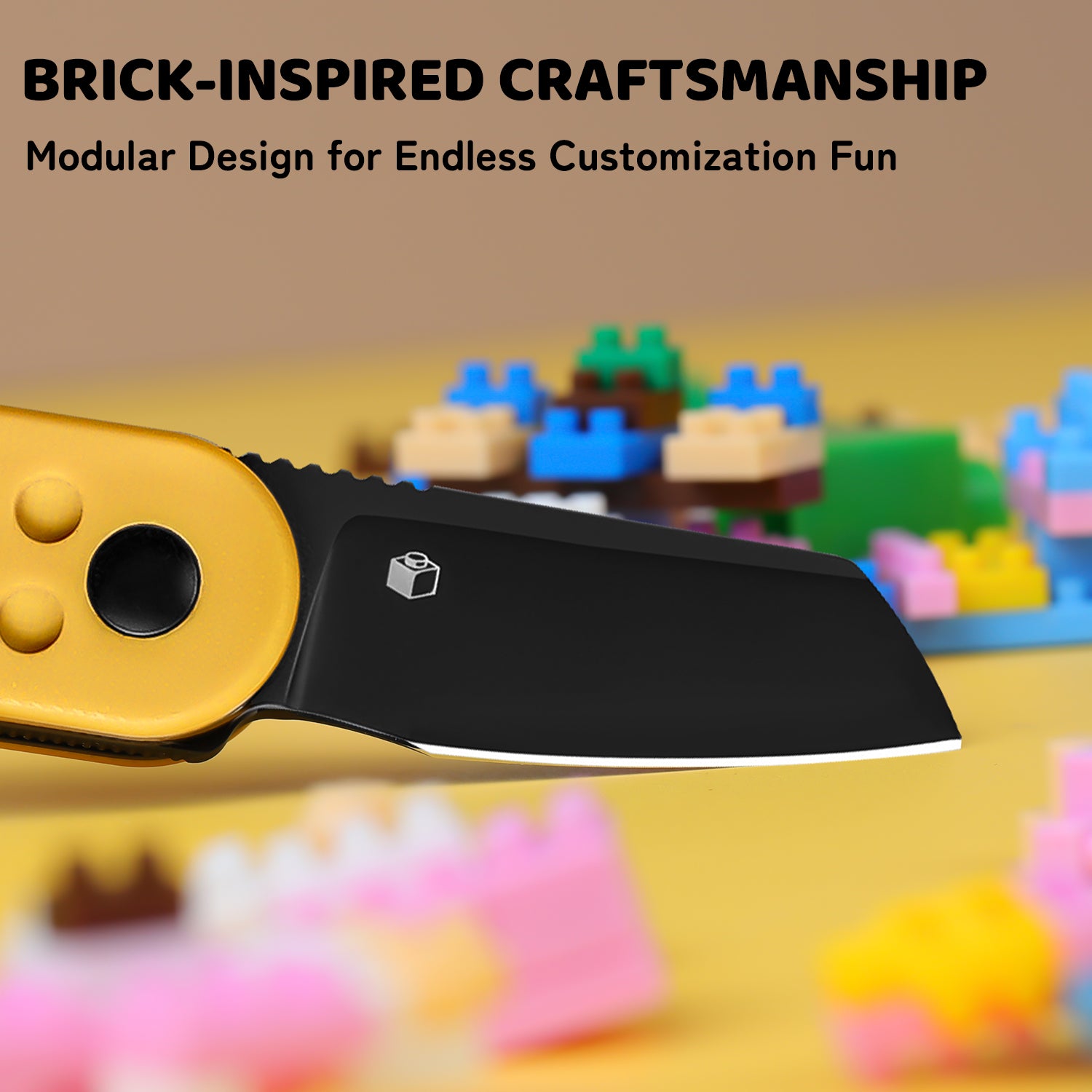 Mini Bay | 14C28N | Yellow Brick G10 Handle | V2583A1