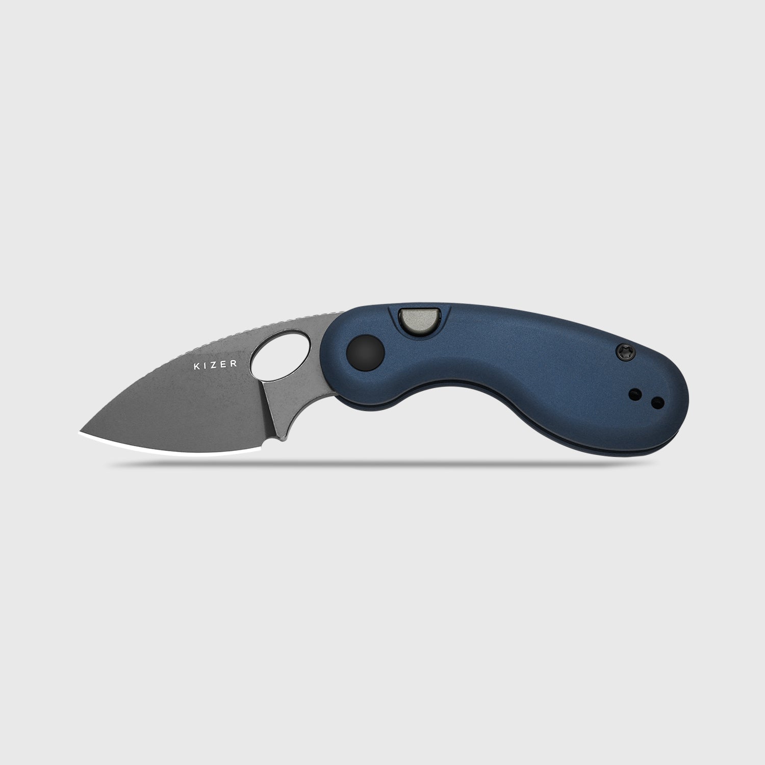 Microbe™ | Kizer Button Liner Lock™ | 14C28N | Aluminum | KizerV™ 2742A1