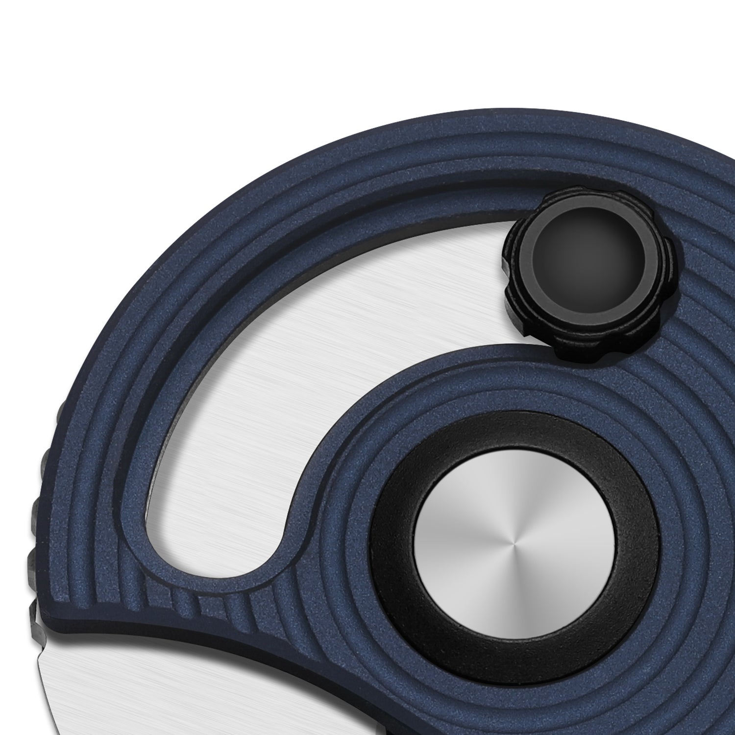 Snail-Trail | 5th Pocket Coin Knife | Detent Slip Joint | AEB-L | Matte Navy Blue Aluminum Handle | Flat Grind | KizerV™ 2757A2