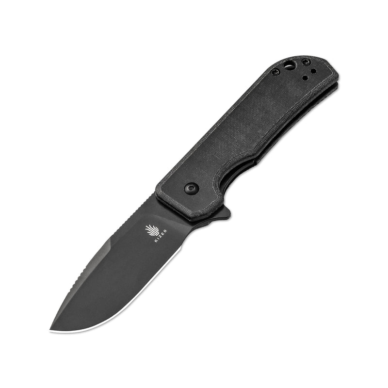 Kizer Nice Guy Nitro V Blade Liner Lock Micarta Handle V3011A3 (2.84" Black)