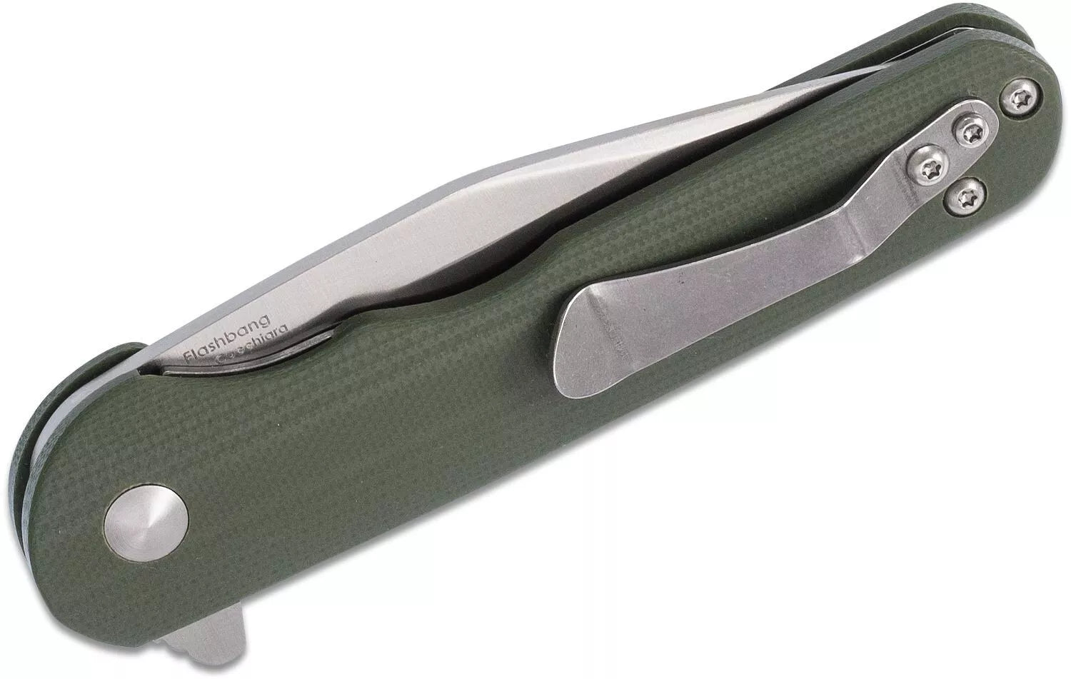 Kizer Flashbang Flipper Knife N690 Satin Blade G10 Handle V3454N2