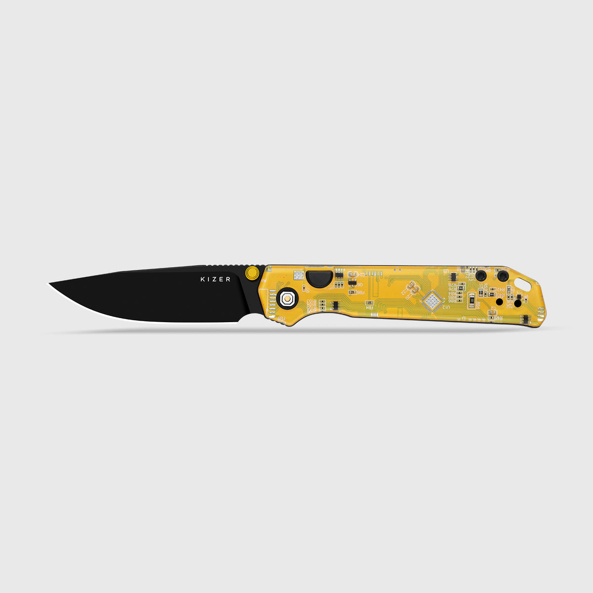 Begleiter PCB | Kizer Button Liner Lock™ | BD1N | Resin & PCB | Black PVD Coating | KizerV™ 3458.2BDA7