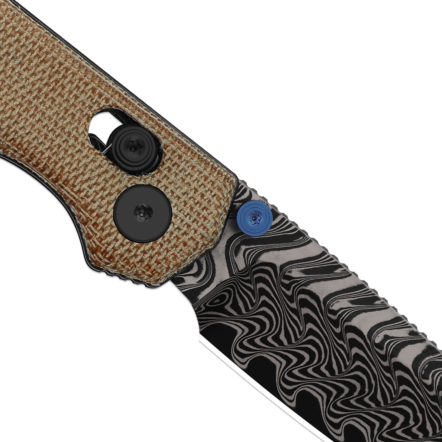 Begleiter 2.9 | Kizer Clutch Lock™ | Norplex UltreX™ Micarta | Damascu