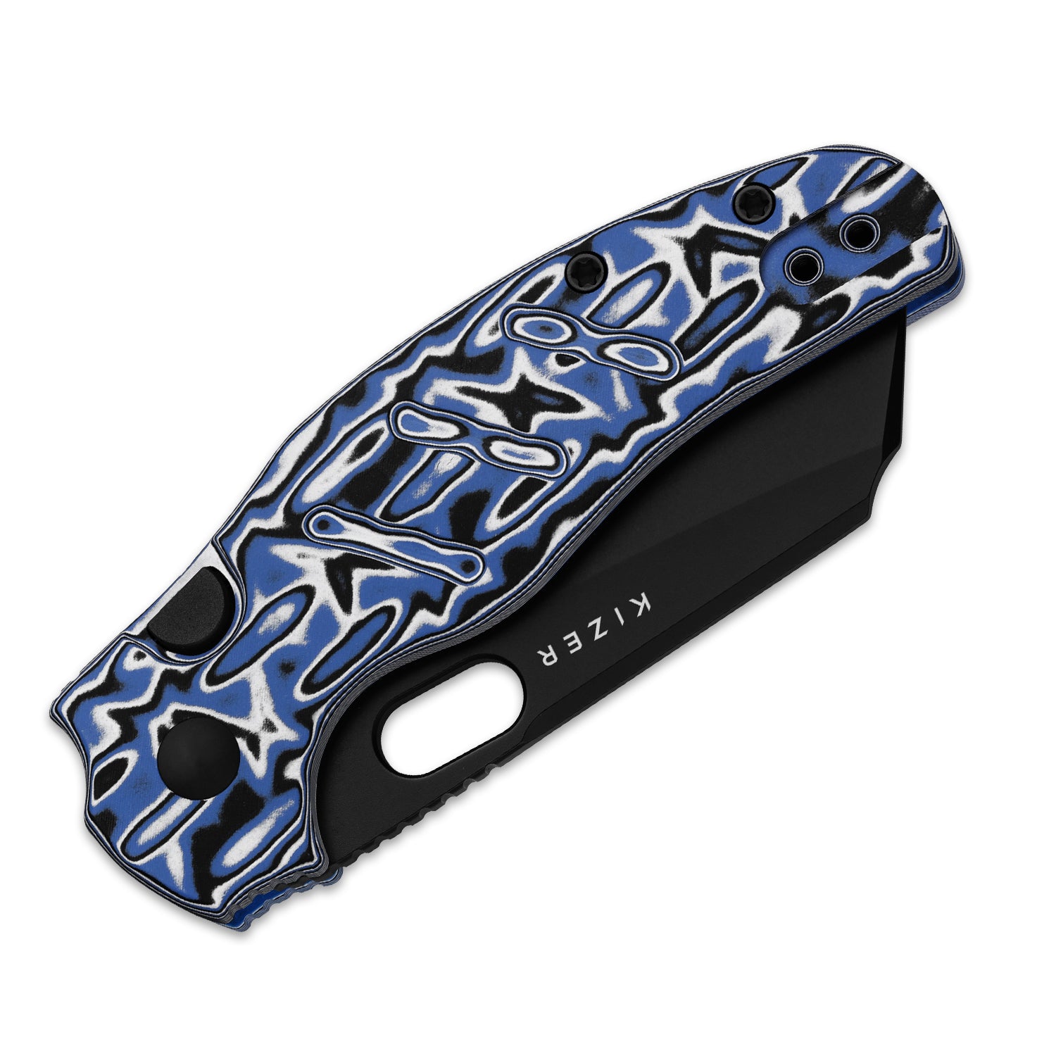 Sheepdog® C01C 2.9 BS | Kizer Button Liner Lock™ | Nitro-V | Vortex Pattern Micarta | PVD Coating | KizerV™ 3488.29BSA1