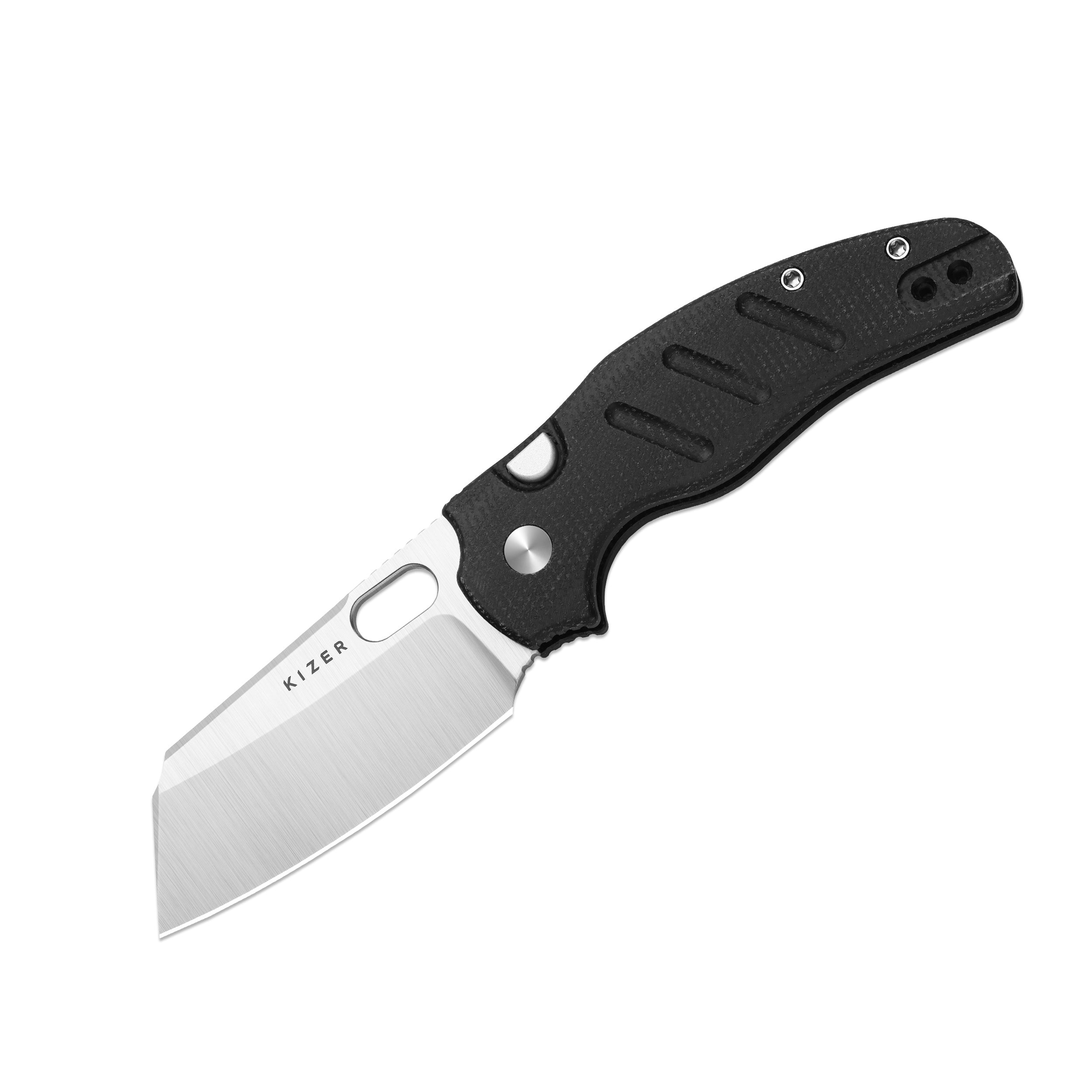 【CBT115】9cm級 おきあがりこぼし(中) スベトラーナ くろねこ Sheepdog® C01C 2.9 BS | Kizer Button Liner Lock™ | Nitro-V | Micarta |