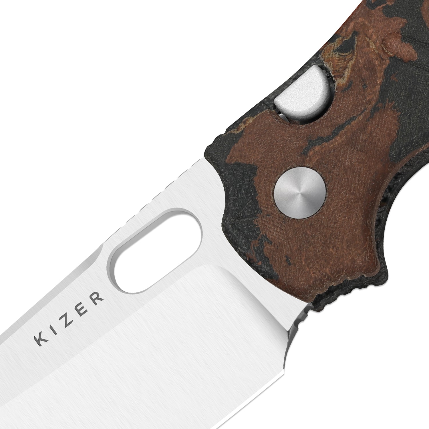 Sheepdog® C01C 2.9 BS | Current Micarta (Orange Burl Canvas) | Kizer B