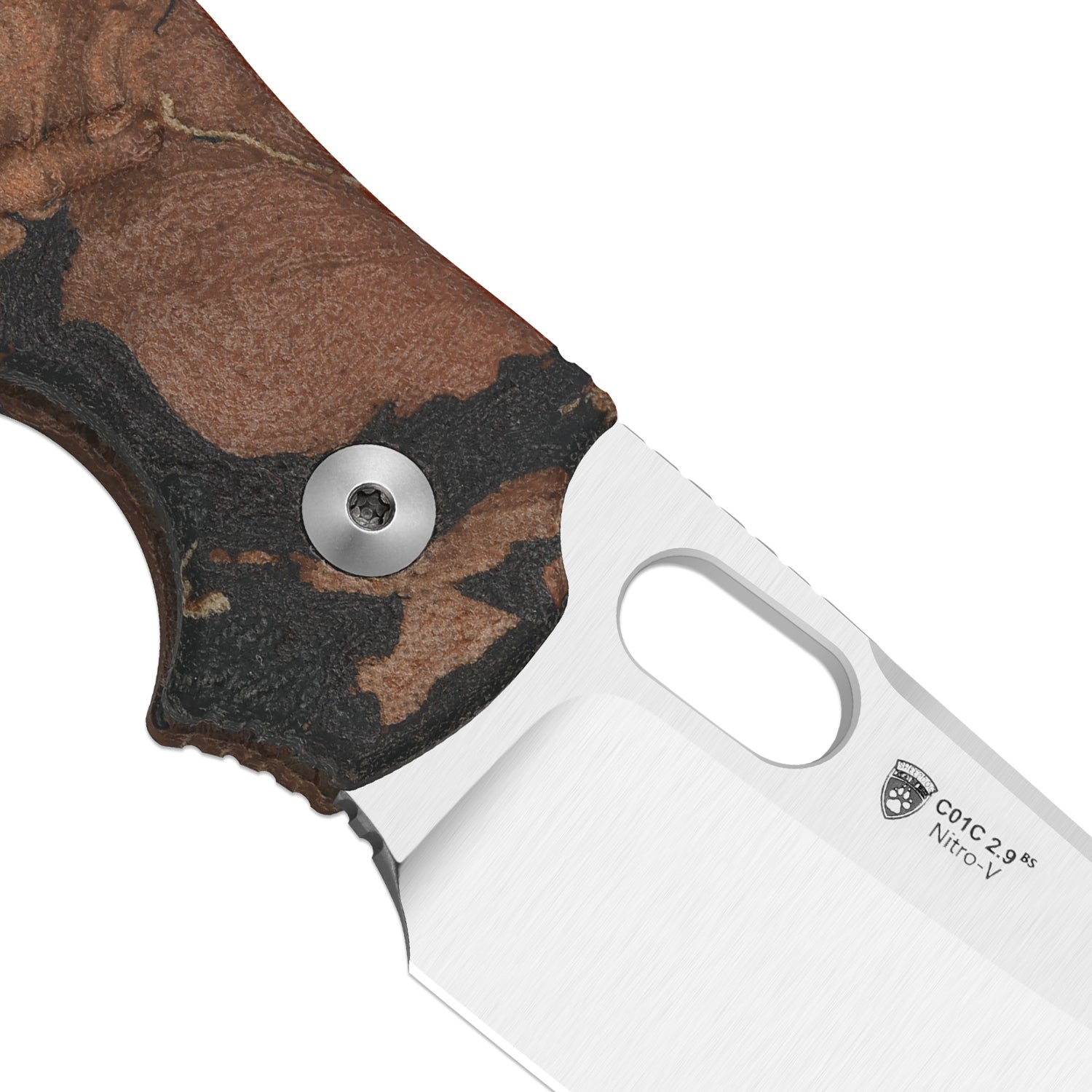 Sheepdog® C01C 2.9 BS | Current Micarta (Orange Burl Canvas) | Kizer B