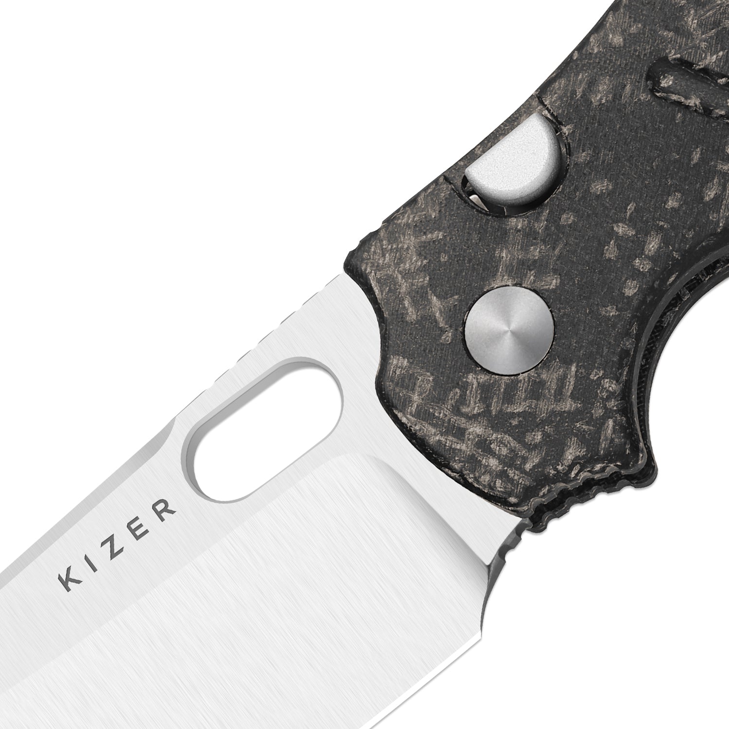 Sheepdog® C01C 2.9 BS | Current Micarta (Black Burlap) | Kizer Button Liner Lock™ | Nitro-V | KizerV™ 3488.29BSA5