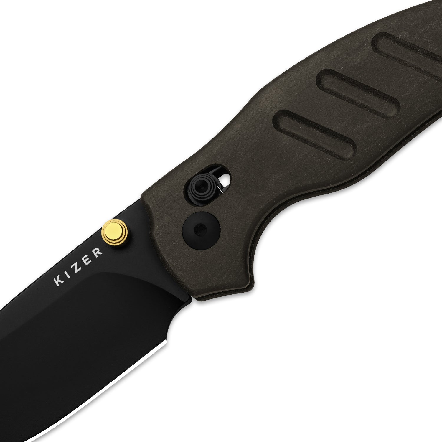 Sheepdog® C01C 2.9 CD | Kizer Clutch Lock™ | Richlite |  Nitro-V | PVD Coating | KizerV™ 3488.29CDA2