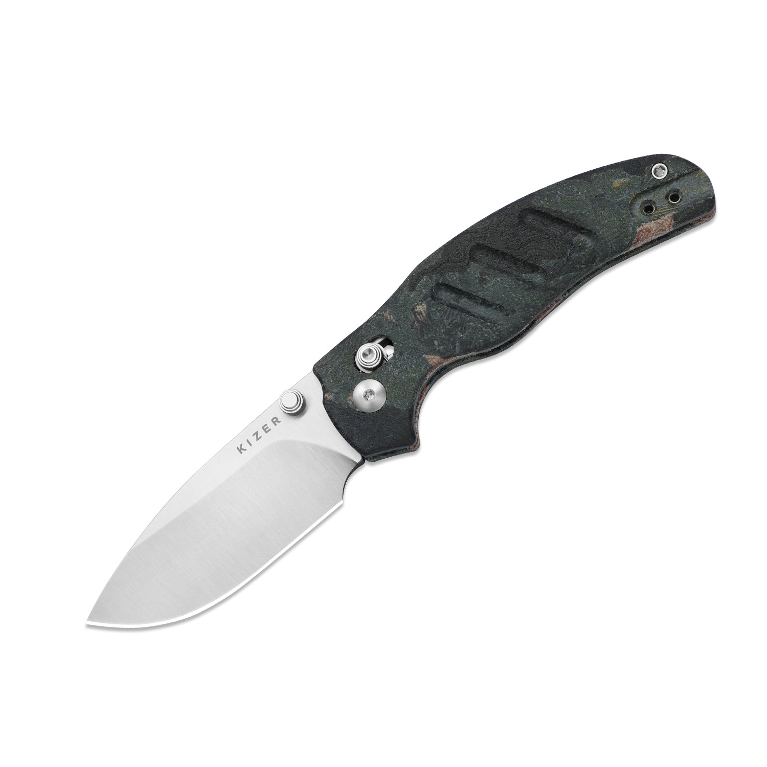 Sheepdog® C01C 2.9 CD | Current Micarta (Blue Burl Canvas) | Kizer Clu