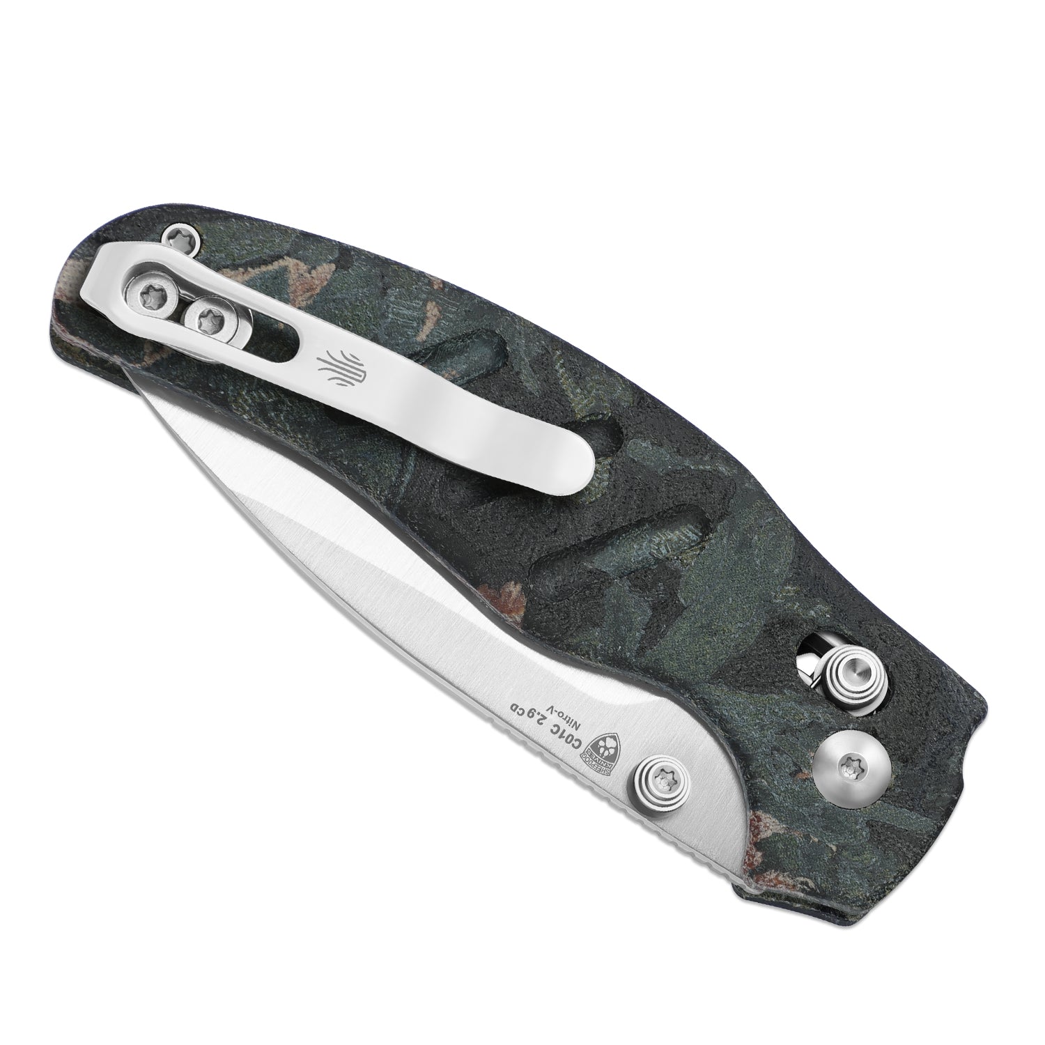 Sheepdog® C01C 2.9 CD | Current Micarta (Blue Burl Canvas) | Kizer Clu