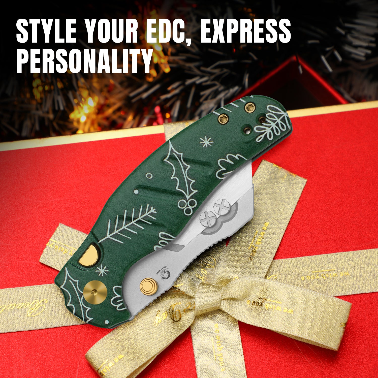 Christmas 2.78 inch C01C 2.9 5CR15MOV G10 V3488.29JMC1 Limited-Kizer