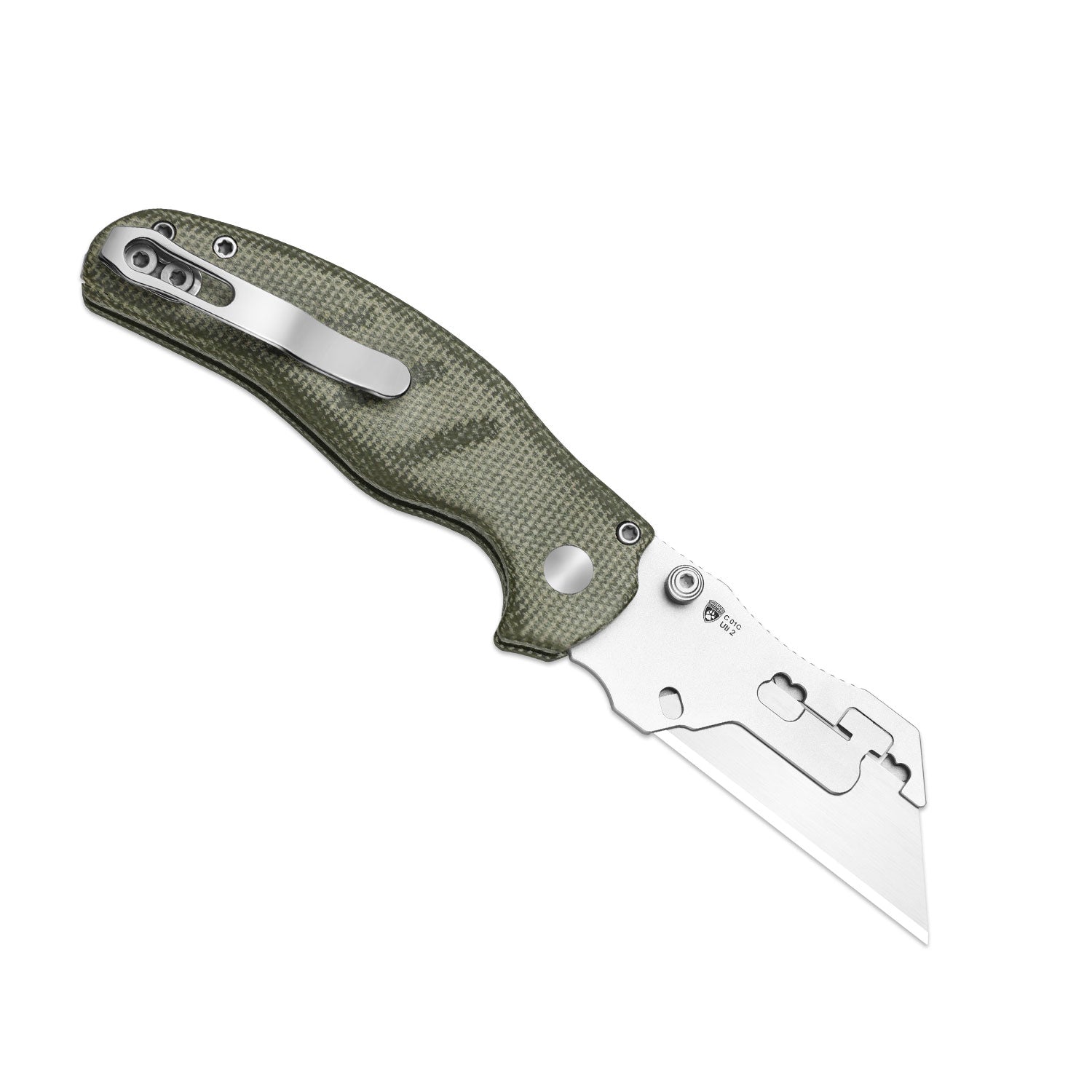 C01C Uti 2 - 2.8 inch 5Cr15MoV Micarta V3488.29JNA1-Kizer