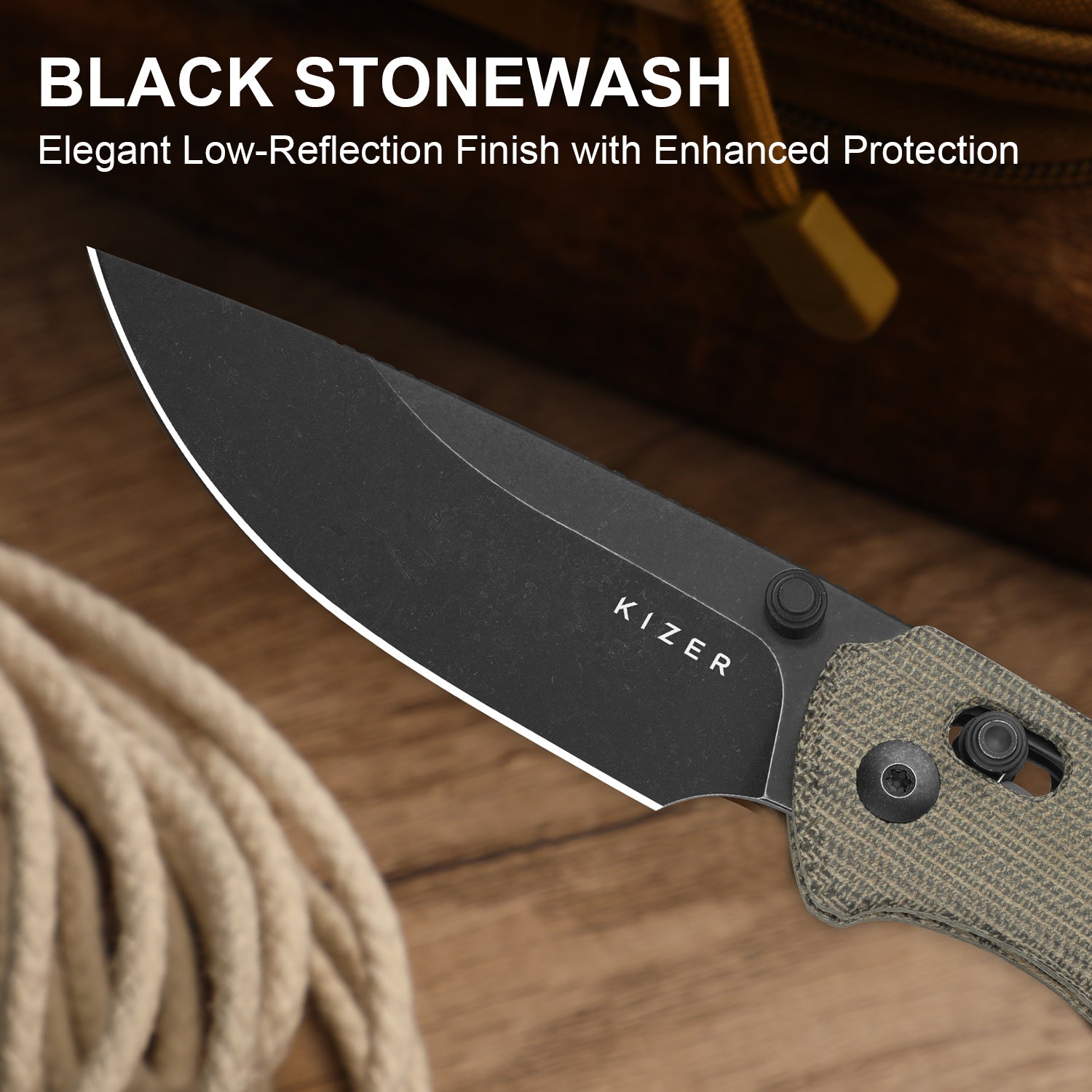 T1 CD 3.2 inch Nitro-V Norplex UltreX Micarta V3490.2CA1-Kizer