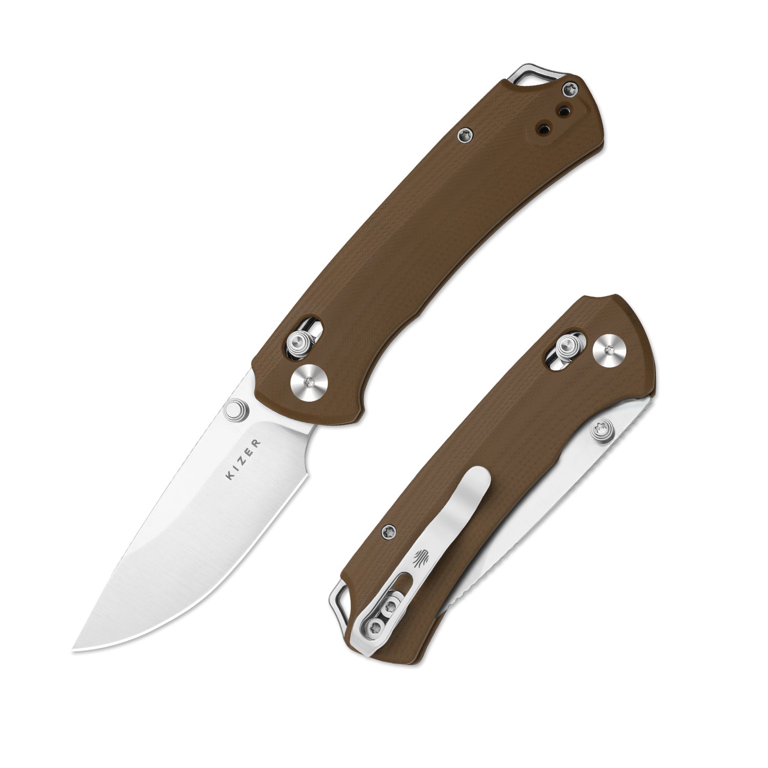 T1 CD | Kizer Clutch Lock™ | Drop Point Blade | Nitro-V | G10 | KizerV™ 3490.2CA2
