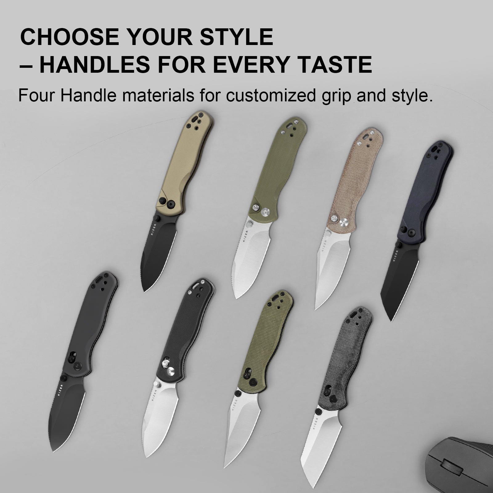 Drop Bear® 2 | Kizer Button Liner Lock™ | Nitro-V | Micarta | Kizer Button Liner Lock™ | KizerV™ 3619.2CC1