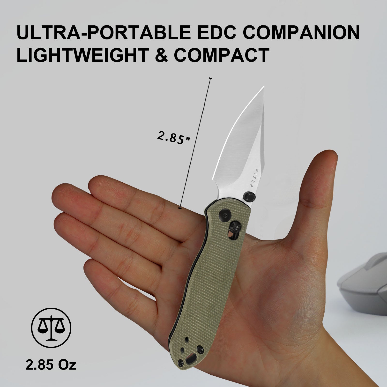 Drop Bear® 2 | Kizer Clutch Lock™ | Nitro-V | Micarta | KizerV™ 3619.2KC1