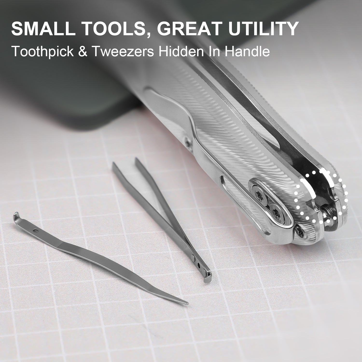 Drop Bear® Utility | Kizer Clutch Lock™ | Uti BEAR 1 | SK5 & 50Cr15MoV | Acrylic | KizerV™ 3619JA5