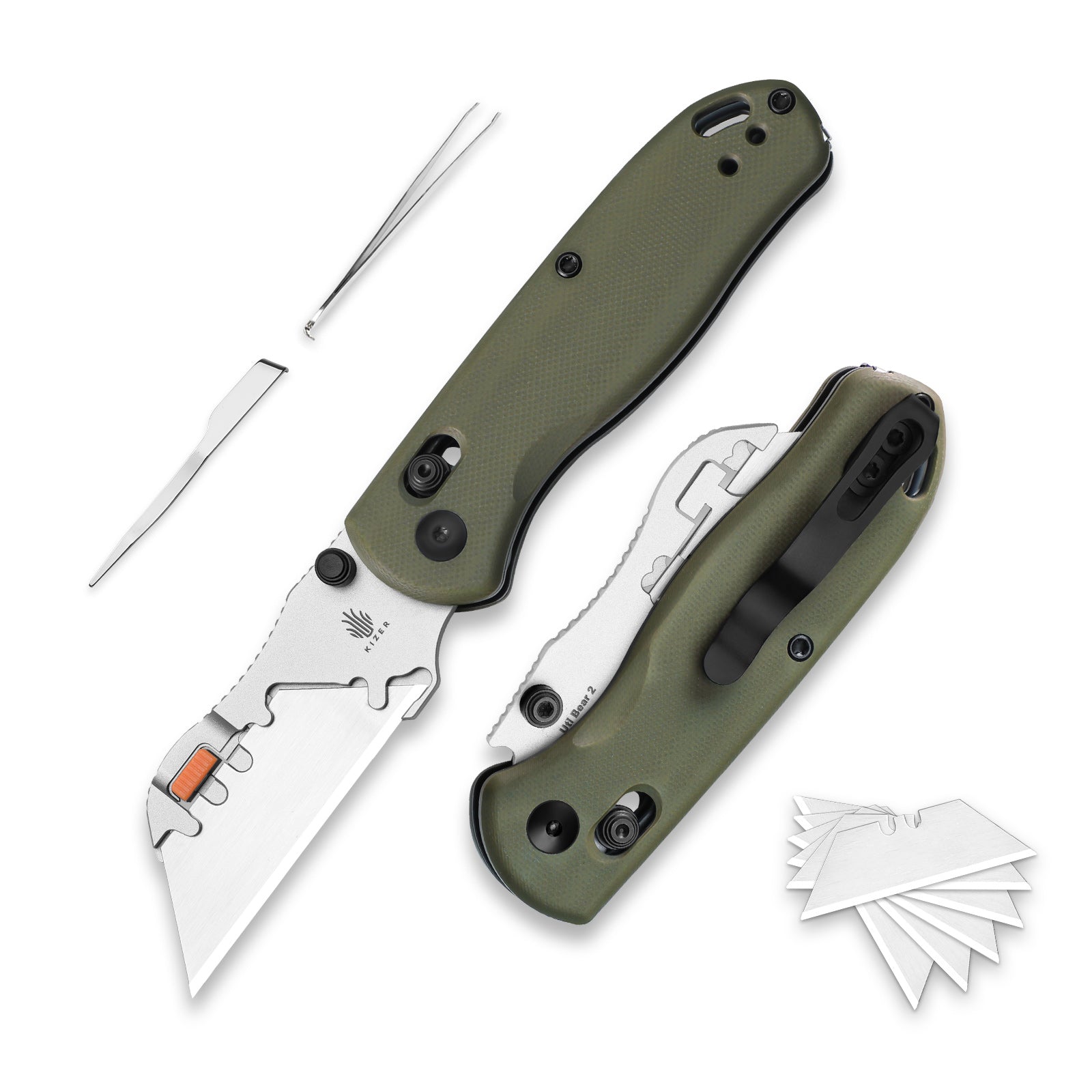Uti BEAR 2 - 2.74 inch SK5 & 5Cr15 G10 V3619JA6-Kizer