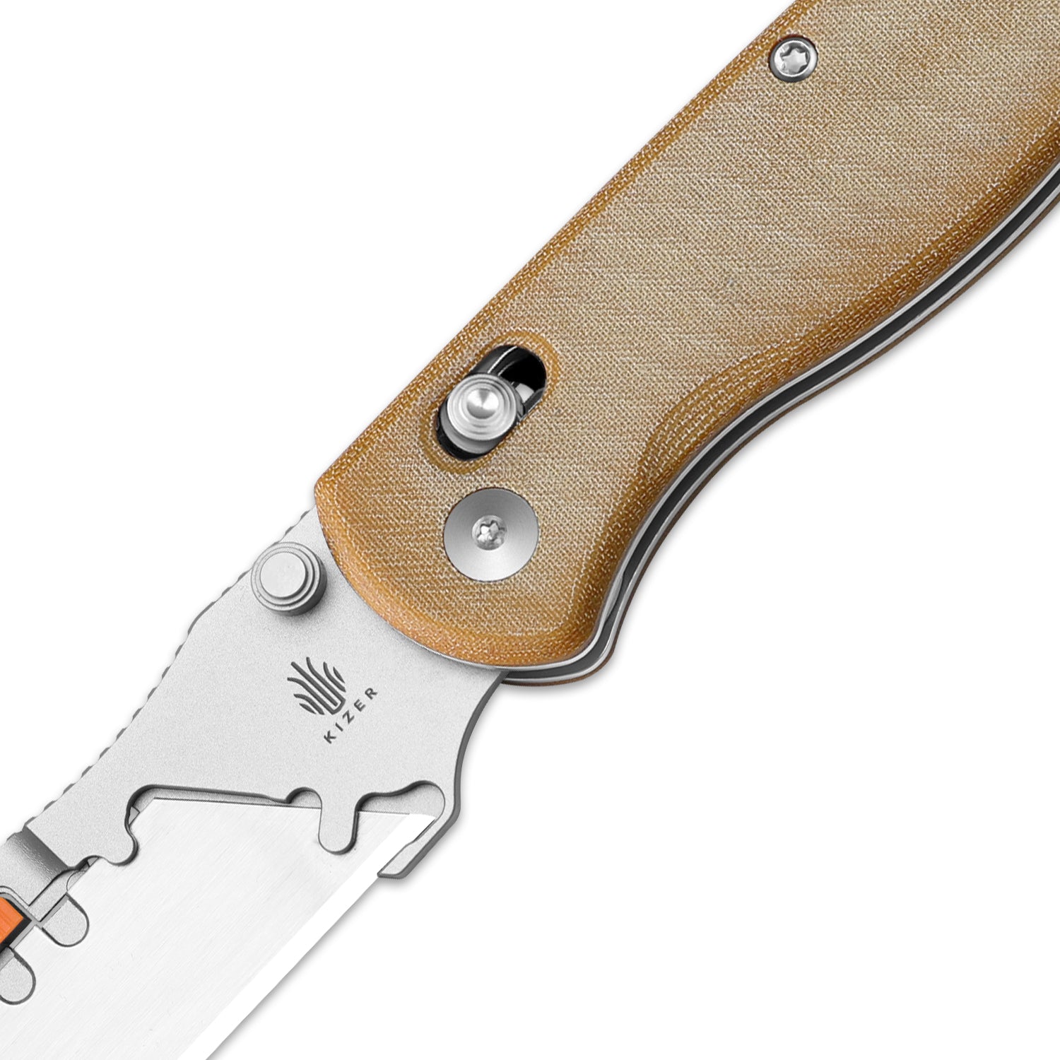 Drop Bear® Utility | Kizer Clutch Lock™ | Uti BEAR 2 | SK5 & 50Cr15MoV | Micarta | KizerV™ 3619JA7